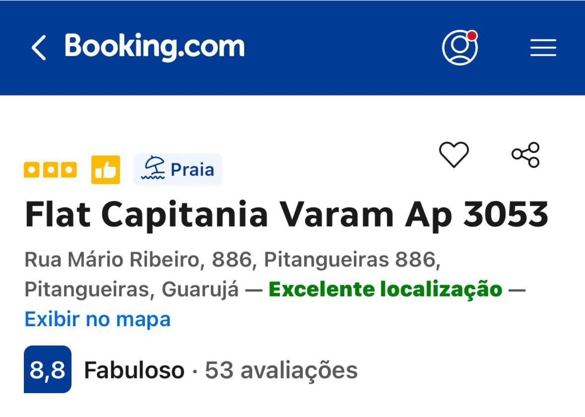 Flat Capitania Varam Ap 3053 Guaruja Bagian luar foto